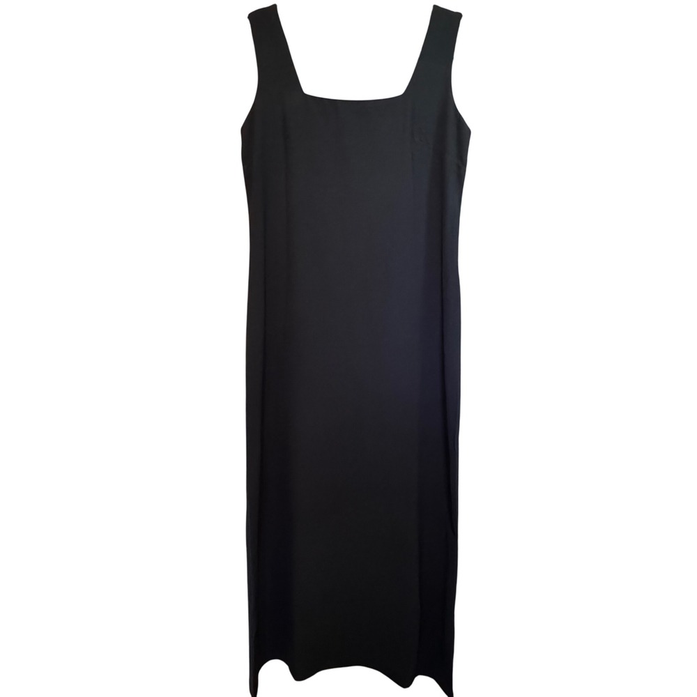 NWT‎ Cupshe Square Neck Lightweight Black Sleeveless Maxi Dress Womens Medium